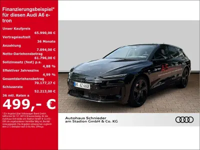 Brugt Audi A6 e-tron Performance 269 kW (367 HK) 2025 Sort Stationcar