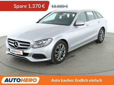 Silber Gebraucht 2015 Mercedes C200 Avantgarde Kombi | 17.510 € (Fairer Preis)