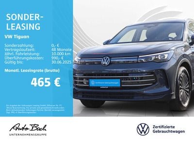 Gebraucht VW Tiguan Pro 150 PS (110 kW) 2024 Grau (delfingrau metallic) SUV