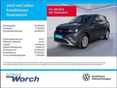 Gebraucht VW T-Cross 95 PS (69 kW) 2025 Rauchgrau metallic SUV