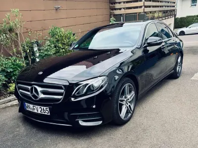 Brugt Mercedes E220 AMG line 194 HK (142 kW) 2018 Sort Sedan