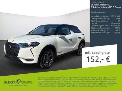 Gebraucht DS Automobiles DS3 Crossback So Chic 131 PS (96 kW) 2020 Weiß SUV