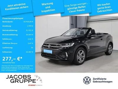 Gebraucht VW T-Roc Cabriolet R-line 110 PS (80 kW) 2025 Schwarz Cabrio