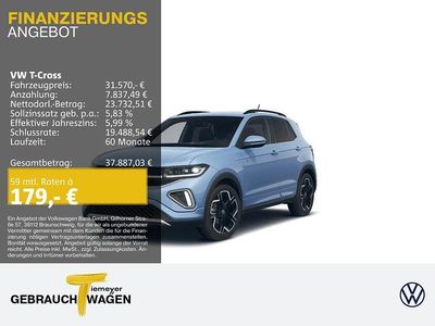 Clear blue metallic Neu 2026 VW T-Cross R-line SUV | 31.570 € (Fairer Preis)