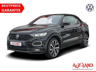 Schwarz Gebraucht 2021 VW T-Roc Cabriolet R-line Cabrio | 24.990 € (Fairer Preis)