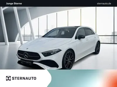 Gebraucht Mercedes A180 AMG line 136 PS (100 kW) 2025 Unilack polarweiß Limousine