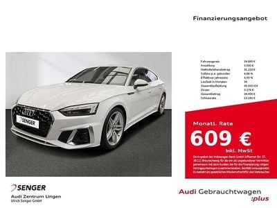 Gebraucht Audi A5 Sportback S-Line 204 PS (150 kW) 2022 Ibisweiß Kleinwagen