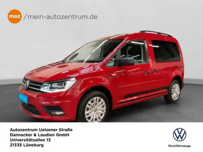 Gebraucht VW Caddy Trendline 125 PS (91 kW) 2018 Rot Van / Kleinbus
