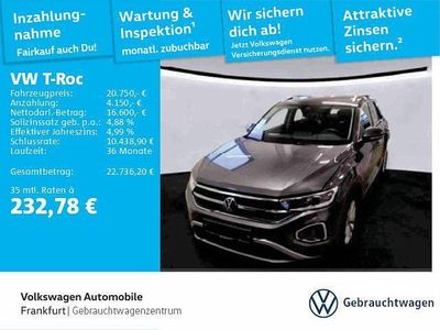 Gebraucht VW T-Roc Style 150 PS (110 kW) 2022 Grau SUV