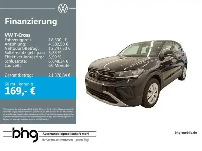 Gebraucht VW T-Cross 95 PS (69 kW) 2025 Schwarz SUV