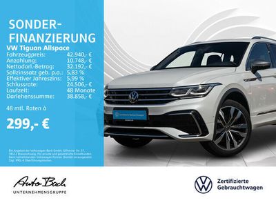 Weiß Gebraucht 2023 VW Tiguan R-line SUV | 42.940 € (Teuer)