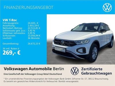 Gebraucht VW T-Roc Life 150 PS (110 kW) 2023 Pure white SUV