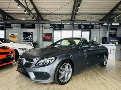 Occasion Mercedes C200 AMG line 184 ch (135 kW) 2017 Gris Cabriolet