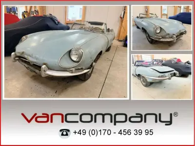 Occasion Jaguar E-Type 209 ch (153 kW) 1967 Bleue Cabriolet