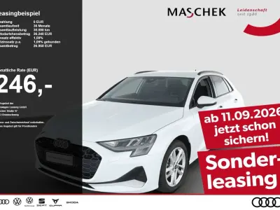 Gebraucht Audi A3 Advanced Plus 150 PS (110 kW) 2024 Gletscherweiß metallic Limousine