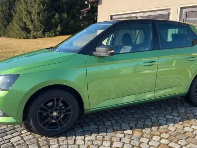 Begagnad Skoda Fabia Style 90 HK (66 kW) 2015 Grön Sedan