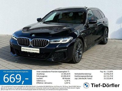 Gebraucht BMW 530 M Sport 286 PS (210 kW) 2023 M carbonschwarz metallic Kombi