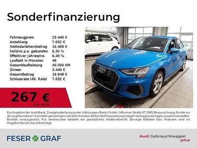 Turboblau Gebraucht 2022 Audi A3 Ambiente Limousine | 23.440 € (Guter Preis)