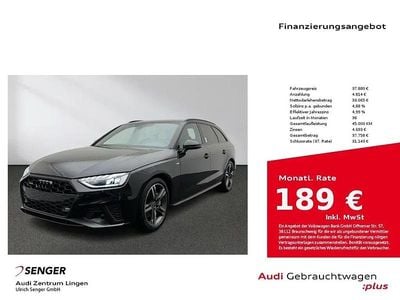 Mythosschwarz metallic Gebraucht 2024 Audi A4 S-Line Kombi | 37.880 € (Fairer Preis)
