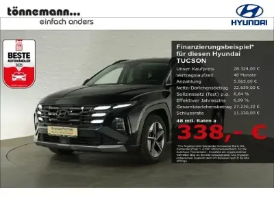 Käytetty Hyundai Tucson Trend 180 HP (132 kW) 2025 Musta Katumaasturi