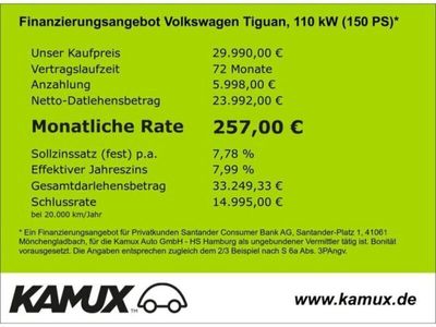 gebraucht VW Tiguan 2.0 TDI 4Motion DSG Highline +LED+Virtual