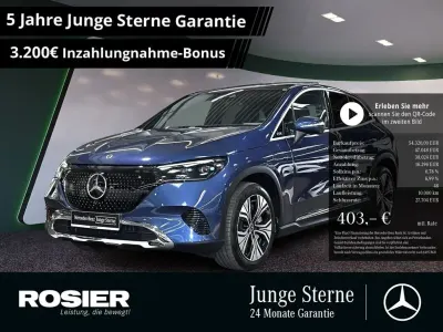 Brugt Mercedes EQE300 Electric Art 180 kW (245 HK) 2024 Blå SUV