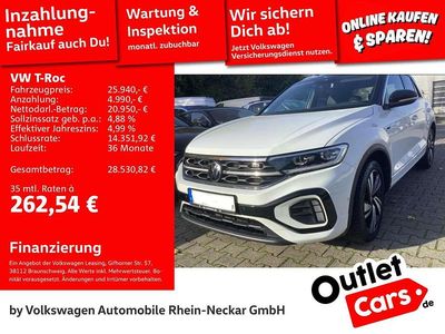 Second-hand VW T-Roc R-line 150 CP (110 kW) 2022 Alb SUV