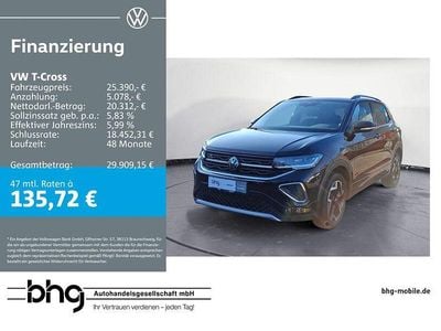 Gebraucht VW T-Cross R-line 150 PS (110 kW) 2025 Schwarz SUV