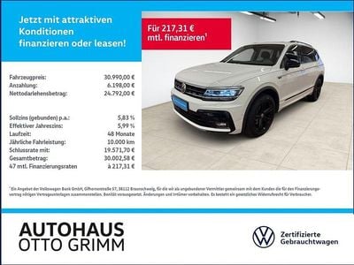 Gebraucht VW Tiguan Allspace Highline 200 PS (147 kW) 2021 Pure withe SUV