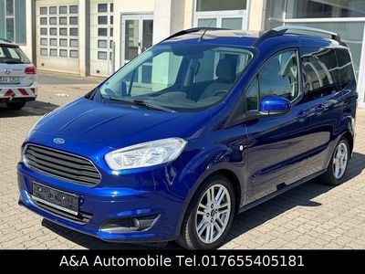 Gebraucht Ford Tourneo Courier Titanium 101 PS (74 kW) 2014 Blau Van / Kleinbus