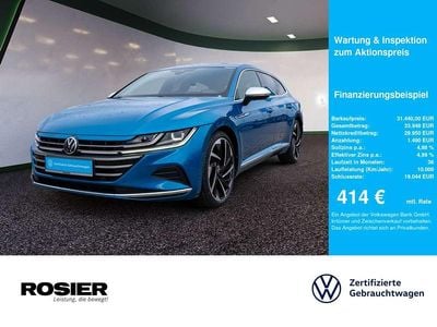 Second-hand VW Arteon Elegance 200 CP (147 kW) 2021 Albastru Berlinǎ
