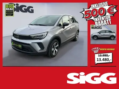 Gebraucht Opel Crossland X Edition 83 PS (61 kW) 2022 Kontrast grau/quarz silber SUV