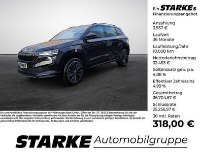 Neu Skoda Karoq SportLine 150 PS (110 kW) 2025 Schwarz (schwarzmagic perleffekt) SUV