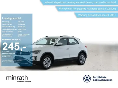 Gebraucht VW T-Roc Life 150 PS (110 kW) 2023 Weiß SUV