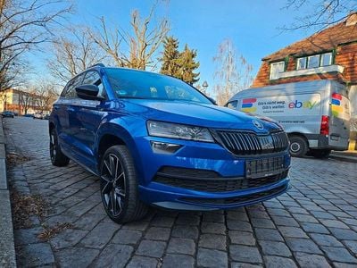 Blau Gebraucht 2021 Skoda Karoq SportLine SUV | 19.400 € (Guter Preis)