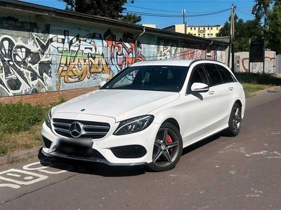 Gebraucht Mercedes C250 AMG line 204 PS (150 kW) 2016 Weiß Kombi