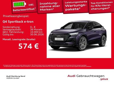 Gebraucht Audi Q4 Sportback e-tron S-Line 250 kW (340 PS) 2025 Auroraviolett metallic SUV
