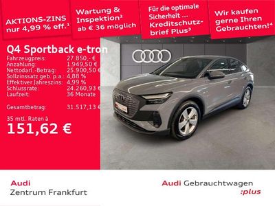 Gebraucht Audi Q4 Sportback e-tron Advanced 150 kW (204 PS) 2022 Kieselgrau SUV