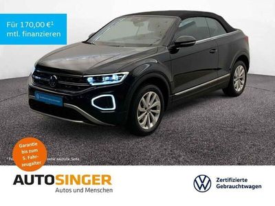 Gebraucht VW T-Roc Cabriolet Style 150 PS (110 kW) 2024 Deep black perleffekt Cabrio
