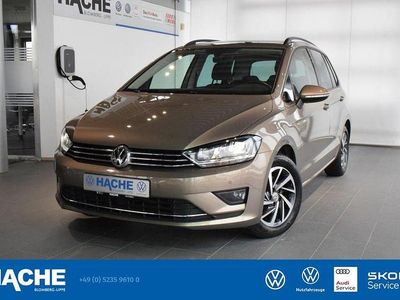 Gebraucht VW Golf Sportsvan Sound 125 PS (91 kW) 2017 Gold Van / Kleinbus