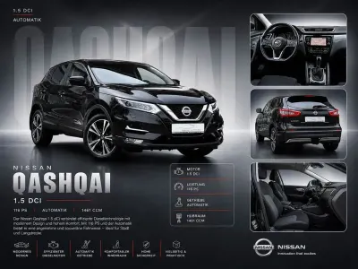 Gebraucht Nissan Qashqai 360º 116 PS (85 kW) 2019 Schwarz SUV