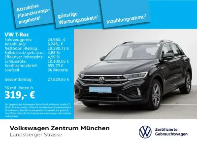 Brugt VW T-Roc R-line 110 HK (80 kW) 2024 Sort SUV