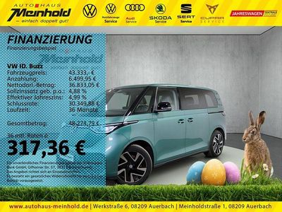Gebraucht VW ID. Buzz Pro 150 kW (204 PS) 2023 Bay leaf green metallic Van / Kleinbus