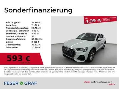 Gebraucht Audi Q3 Sportback Performance 193 PS (141 kW) 2025 Gletscherweiß SUV
