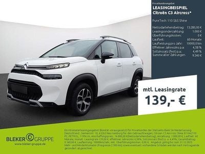 Gebraucht Citroën C3 Aircross Shine 110 PS (80 kW) 2023 Weiß SUV