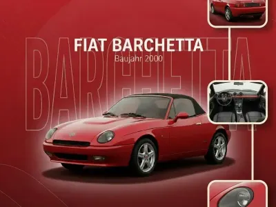 Gebraucht Fiat Barchetta 130 PS (95 kW) 2000 Rot Cabrio