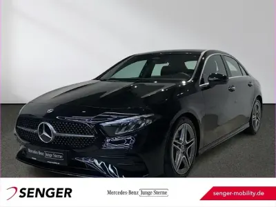 Brugt Mercedes A180 AMG line 136 HK (100 kW) 2023 Sort Sedan