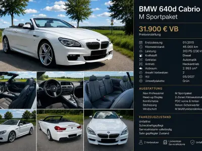Gebraucht BMW 640 Cabriolet
