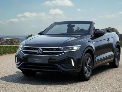 Neu VW T-Roc Cabriolet R-line 150 PS (110 kW) 2026 Deep black perleffekt schwarz Cabrio