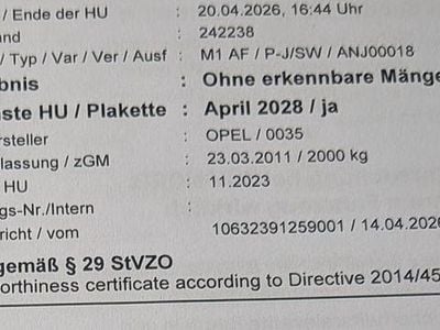 Gebraucht Opel Astra 95 PS (69 kW) 2011 Grau Kombi